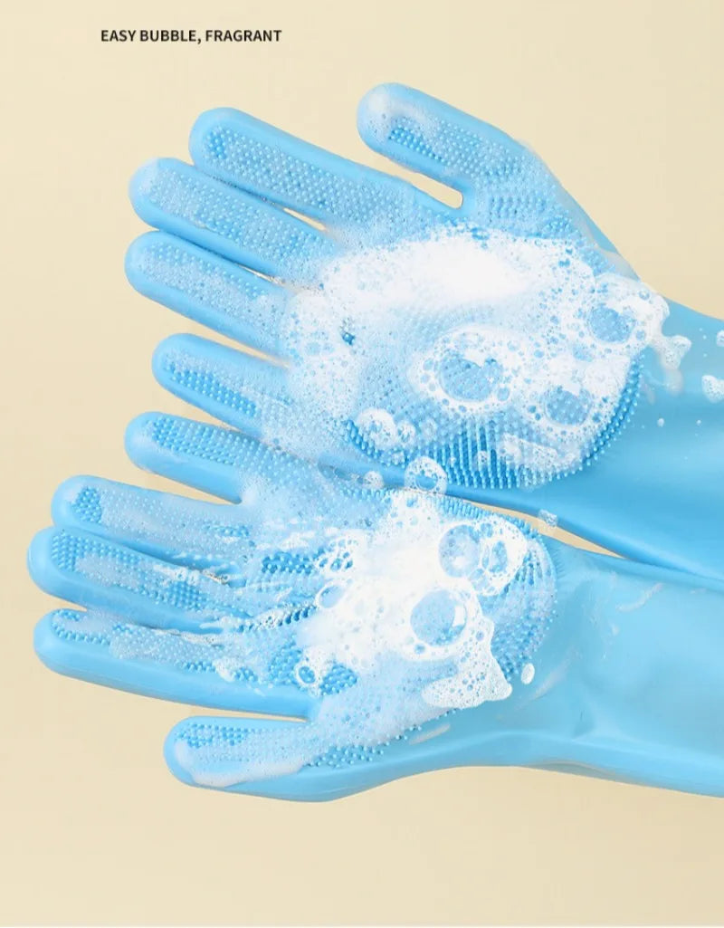 Pet Bath Gloves Thickened Bite Proof Dog Cat Grooming Cleaning Brush Accessories