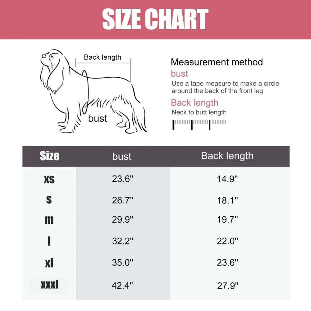 Soft Dog Pajama 4 Legged Warm Fleece Stretchable Onesie
