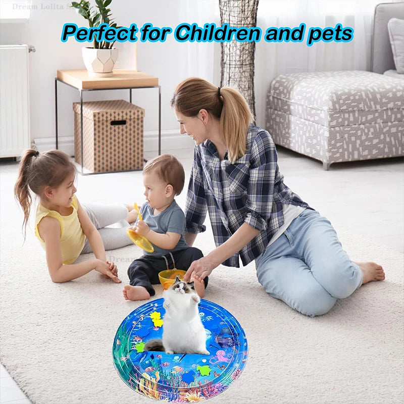 Thickened Inflatable Pet Water Bed Cushion Water Sensory Play Mat Puppy Cats Pet Kennel Top Quality Cool Cold Mat Pet Supplies