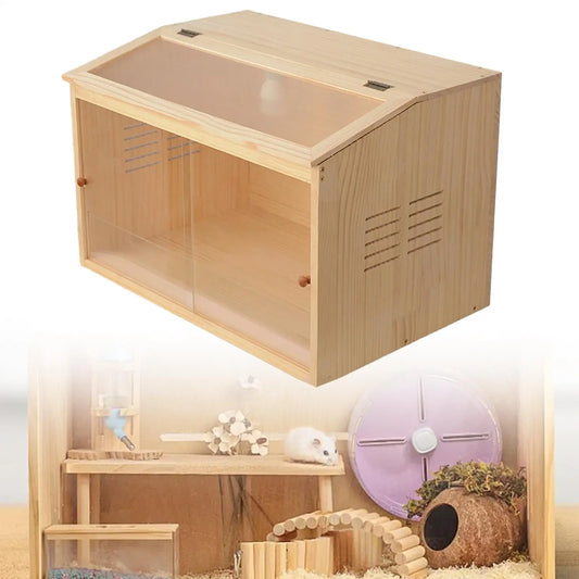 Wooden Chick Brooder Box Small Animals Hamster Habitat