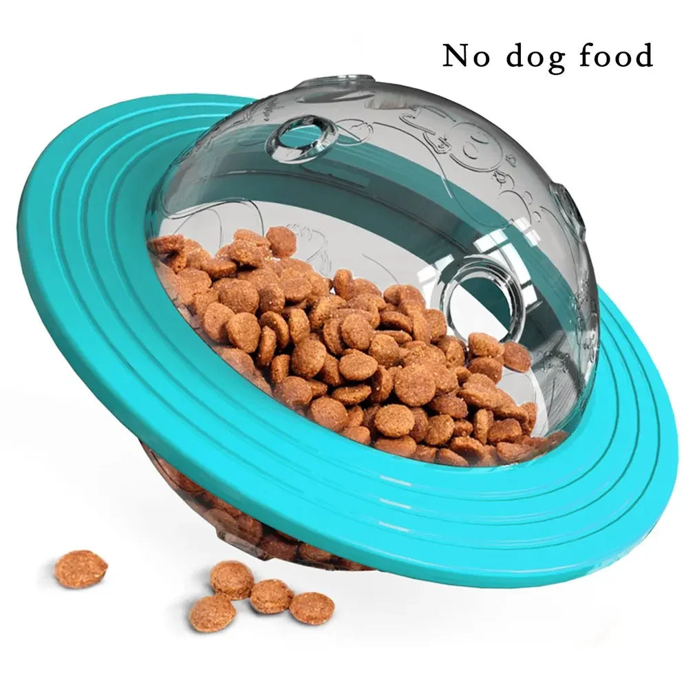 Flying Saucer Dog Toy Slow Feeder Puzzle Ball Training