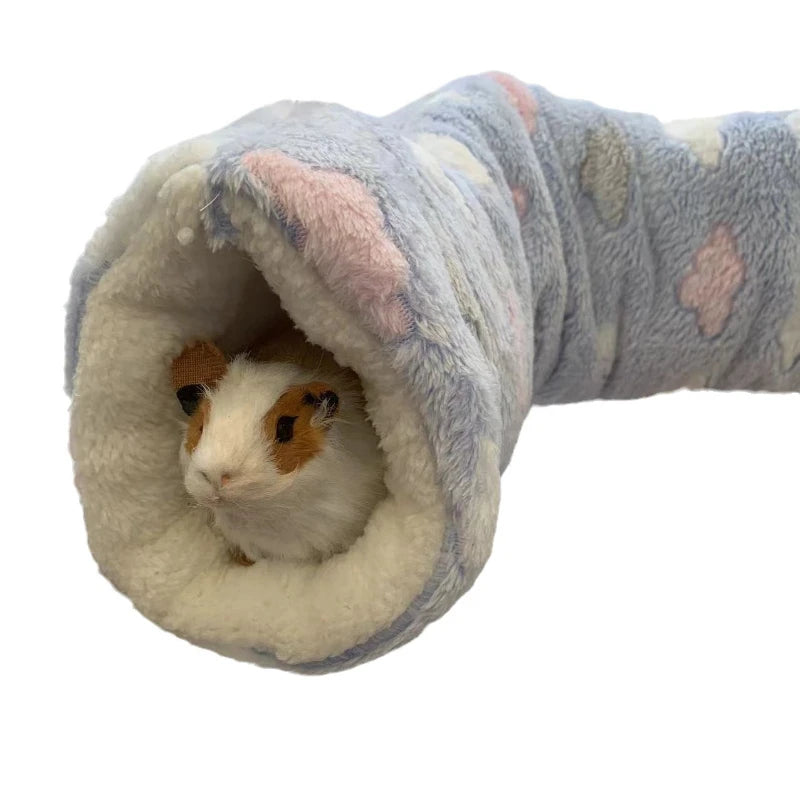 Small Pet Hamster Tunnel Hammock Plush Hanging Bed Hideout Sleeping Bag Cozy Soft Design Privacy Nest