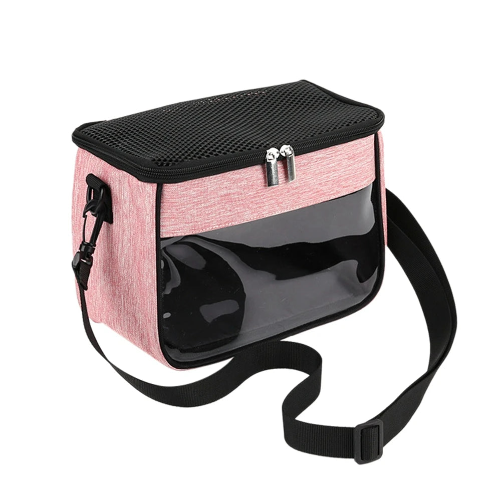 Small Animal Carrier Backpack for Small Pets Breathable Portable Travel Bag Windproof One Shoulder Bag