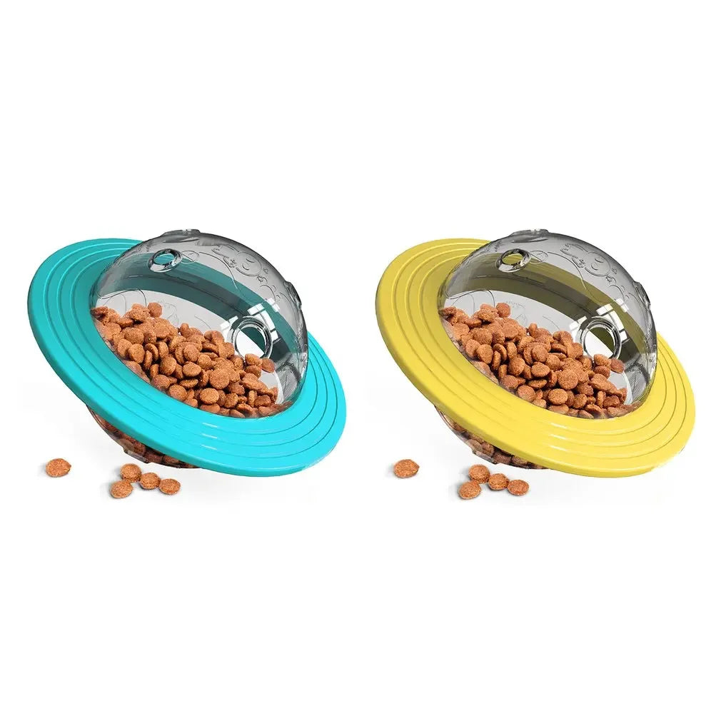 Flying Saucer Dog Toy Slow Feeder Puzzle Ball Training
