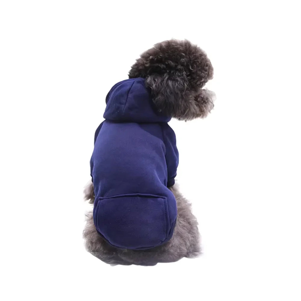 Dog Cat Hoodie Winter Coat With Pocket