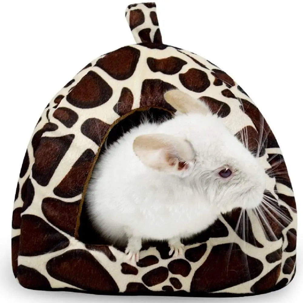 Small Dog Cat House Soft Pet Bed Kennel Strawberry Shape Puppy Tent Warm Cushion Basket for Kitten Sleeping