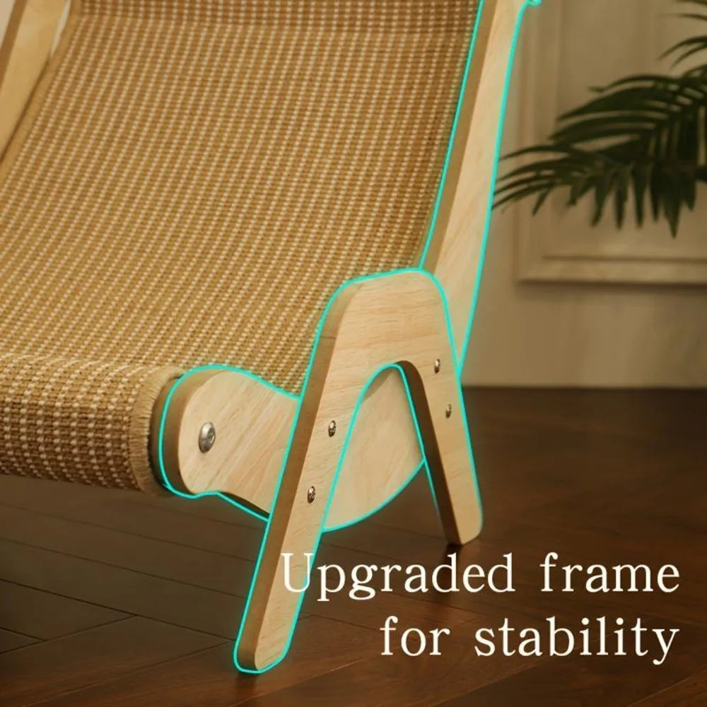 2 In 1 Scratcher Durable Rope No Tearing Pet Chair Bed Scratch Pad Hammock Perfect For Kittens And Small Pets