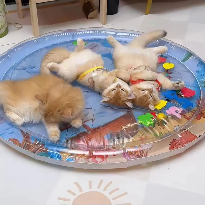 Thickened Inflatable Pet Water Bed Cushion Water Sensory Play Mat Puppy Cats Pet Kennel Top Quality Cool Cold Mat Pet Supplies