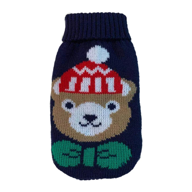 Hubei Dog Winter Sweater Knit Coat For Canine Comfort