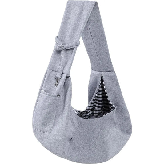 Reversible Handsfree Dog Sling Carrier Purse With Pocket