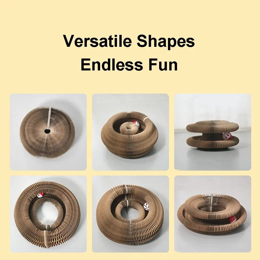 Magic Cat Scratch Organ Board Toy With Ball Claw Climber