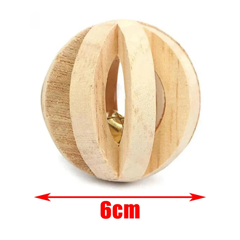 Natural Wood Chew Toys For Small Pets Rabbits Hamsters Rats