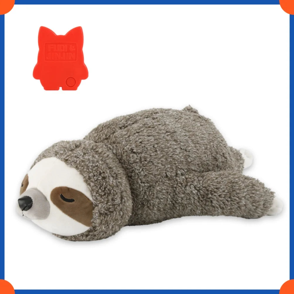 Fuled Christmas Puppy Heartbeat Plush Toys For Dog Training