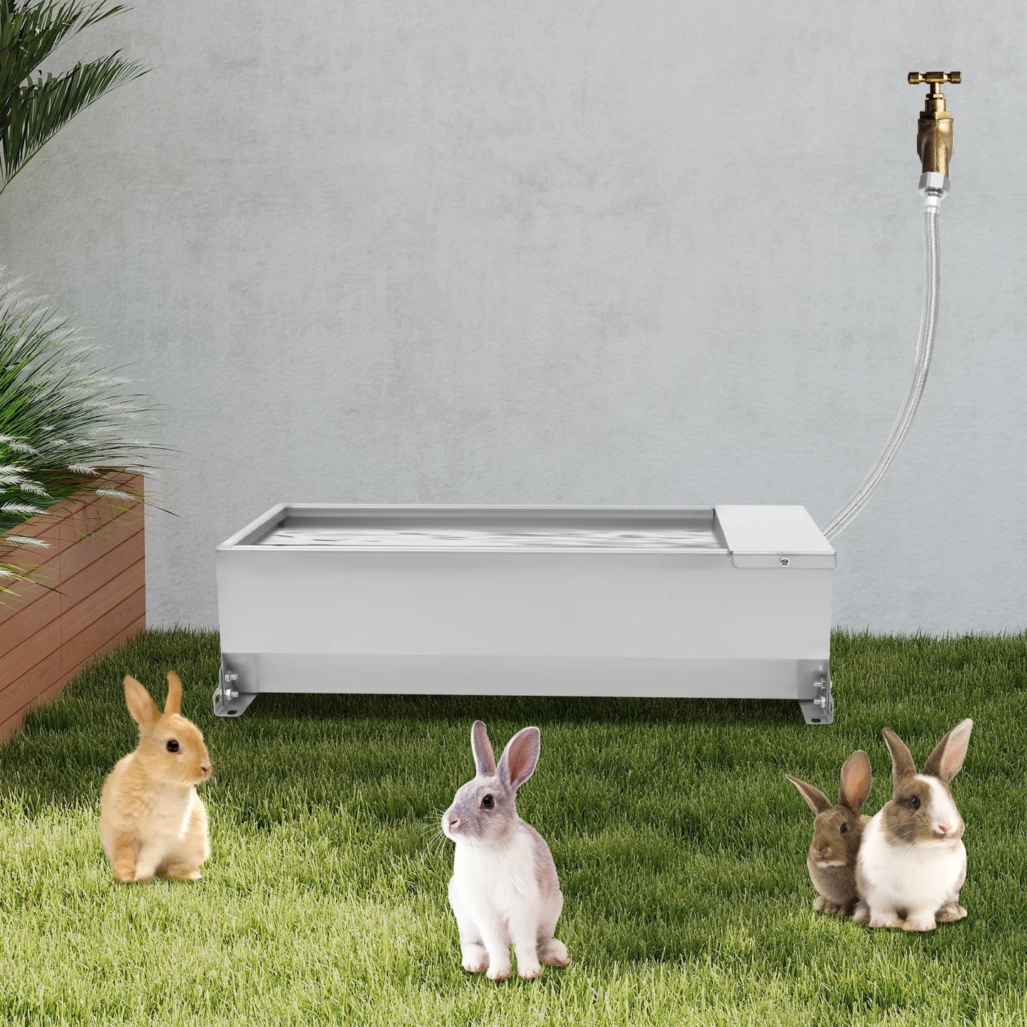 Automatic Livestock Water Tank Large Capacity Self Filling Dog Waterer Animal Drinking Bowl with Float Valve