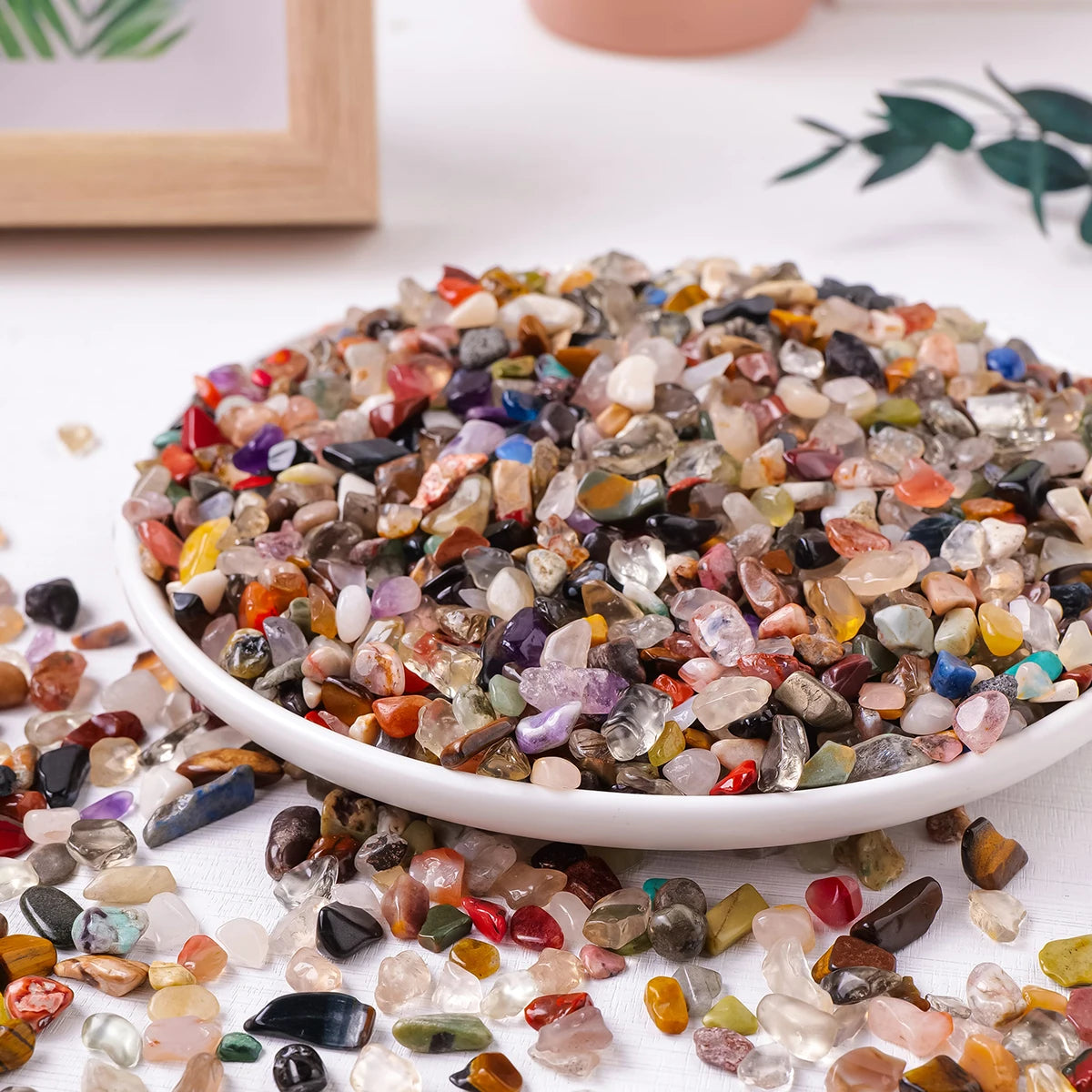 Runyangshi Natural Stones Mixed Crystal Gravel For Aquarium Decoration
