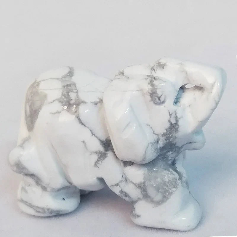 Choice Jade Lucky Elephant Feng Shui Statue Ornament