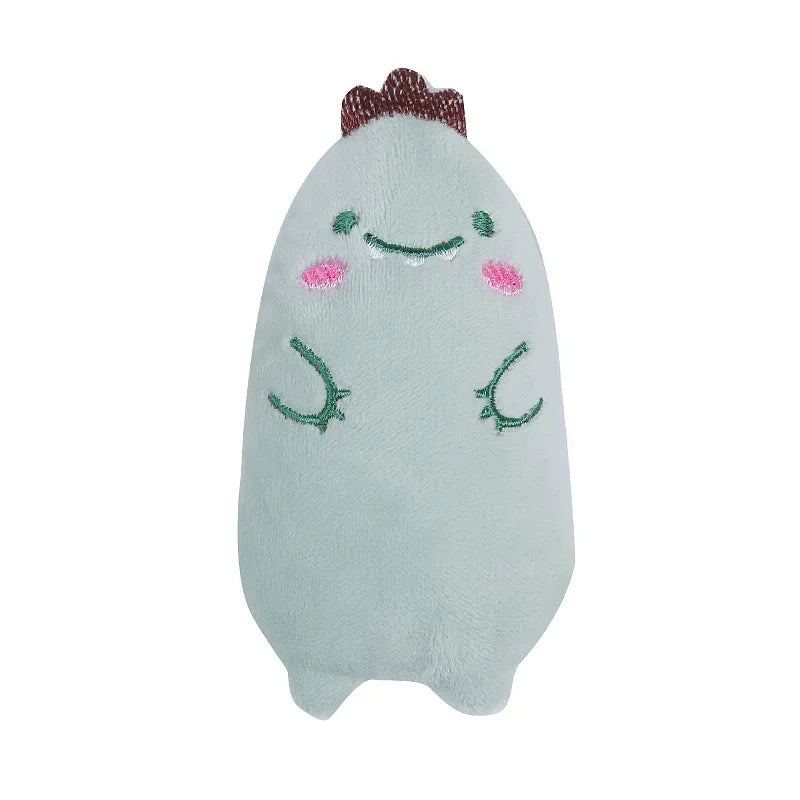 1 Piece Catnip Plush Cat Toy Oval Plush Puppet Toy Cat Throwing Toy Pet Cat Accessories