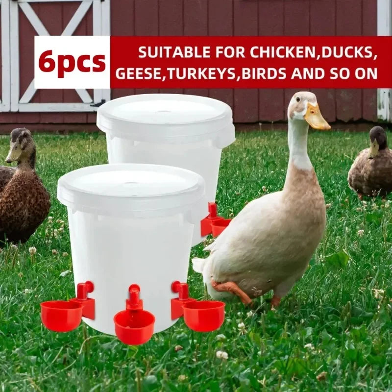 Free shipping Poultry Water Dispenser Chicken Goose Automatic Drinker Plastic Water Feeder Quail Drinker Farm Yard Accessories