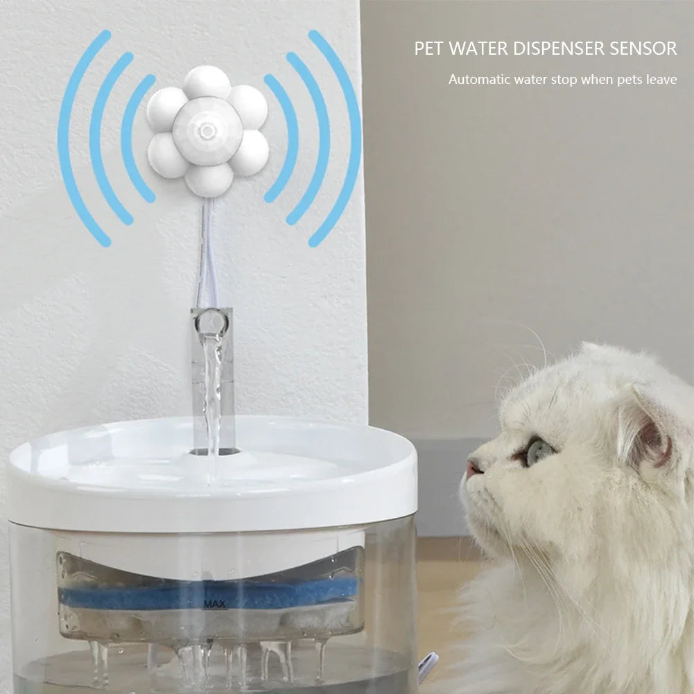 Pet Water Dispenser With Motion Sensor Cats USB Interface