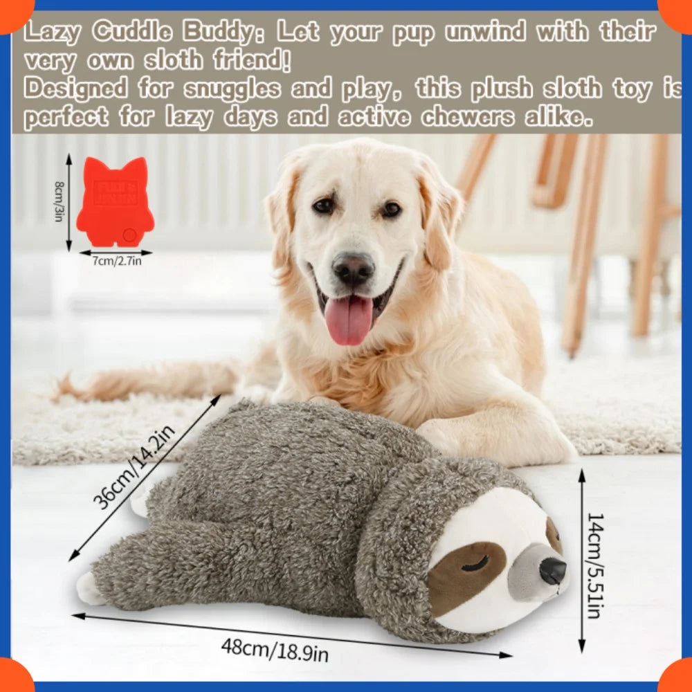 Fuled Christmas Puppy Heartbeat Plush Toys For Dog Training