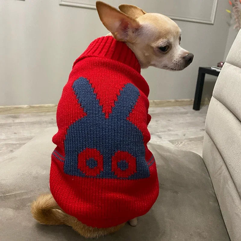 Hubei Dog Winter Sweater Knit Coat For Canine Comfort