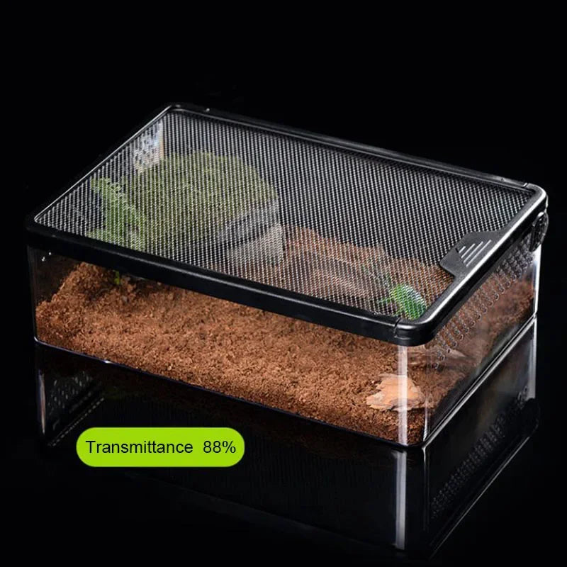Choice Transparent Reptile Breeding Box For Lizards Insects Beetles Pet Habitat Acrylic