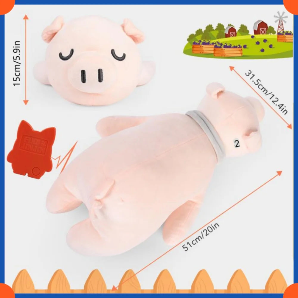 Fuled Christmas Puppy Heartbeat Plush Toys For Dog Training