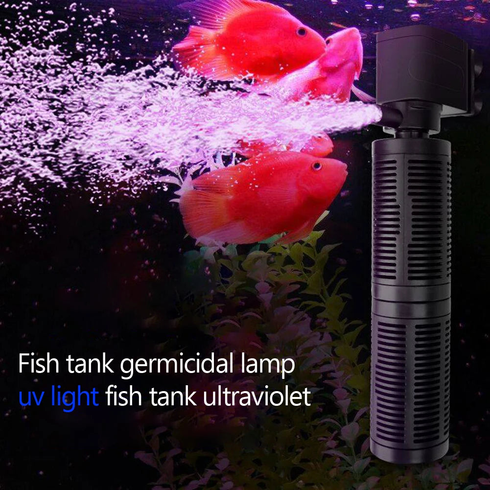 3 in 1 Silent Aquarium Aeration Filter Submersible Pump