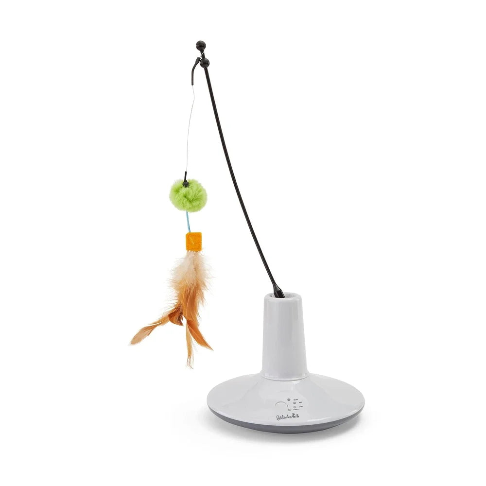 Interactive Motion Cat Toy Rechargeable Feathers Prey Mimic
