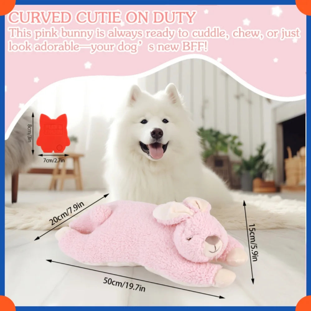 Fuled Christmas Puppy Heartbeat Plush Toys For Dog Training