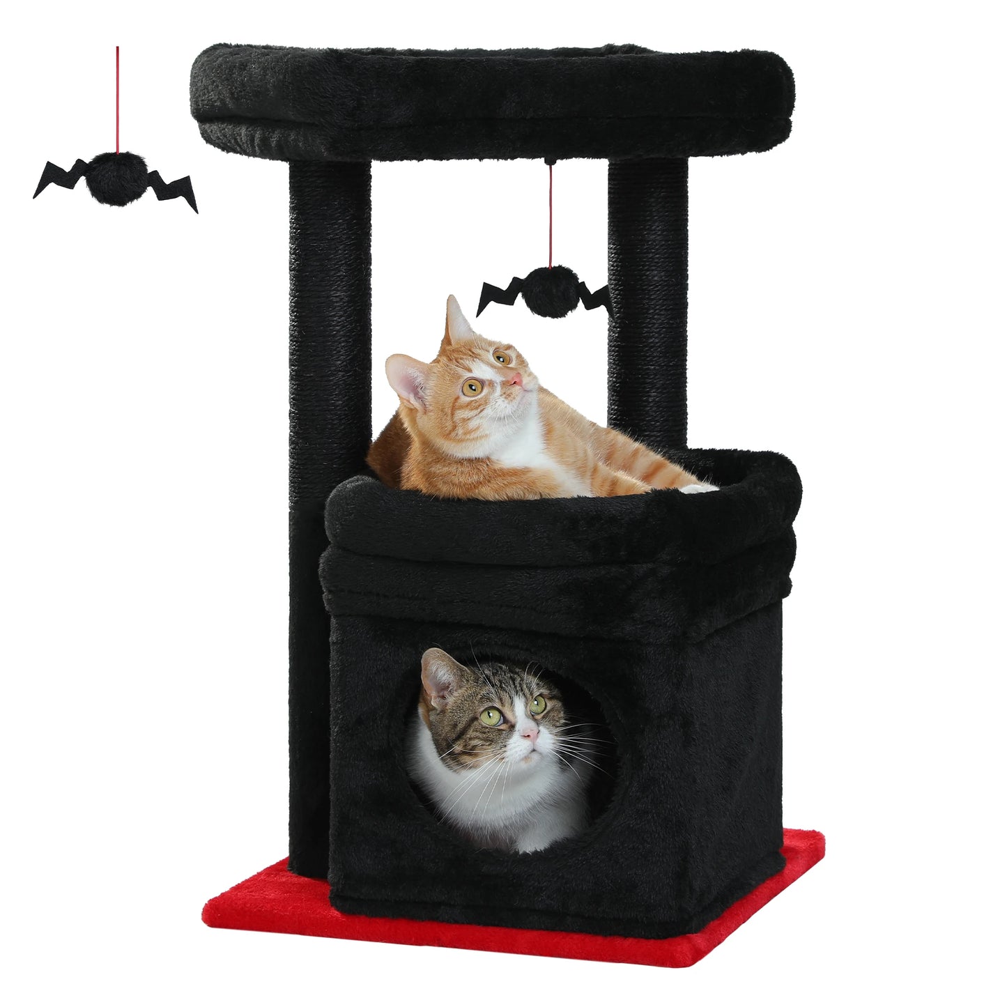PEQULTICN Cat Tree With Cozy Condo And Plush Top Perch
