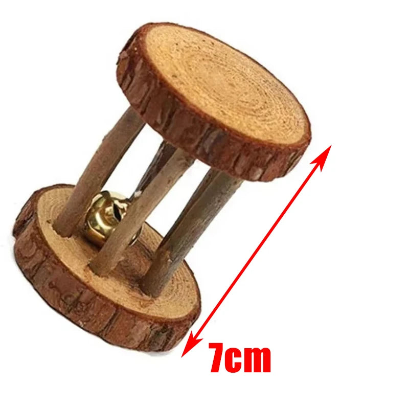 Natural Wood Chew Toys For Small Pets Rabbits Hamsters Rats