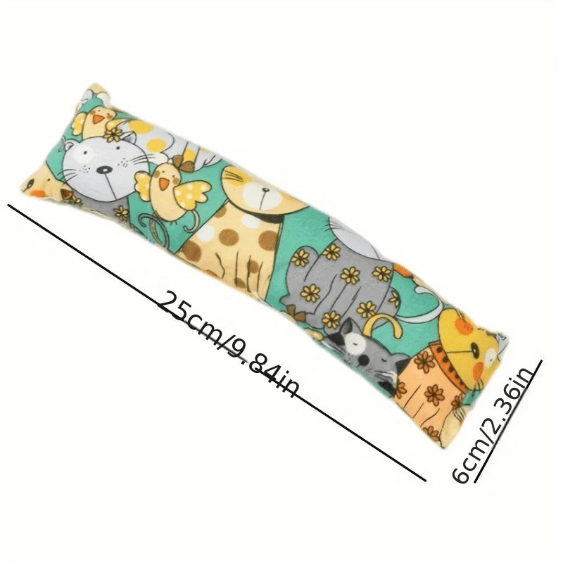 Cat Grass Chew Toy Plush Pillow Interactive Indoor Cat Toy