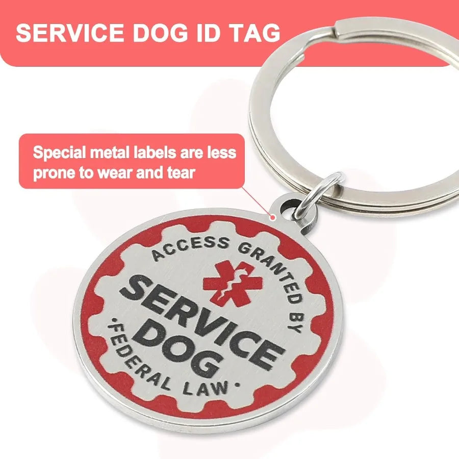 High-concerned Service Dog Vest Harness With ID Tag And Leash