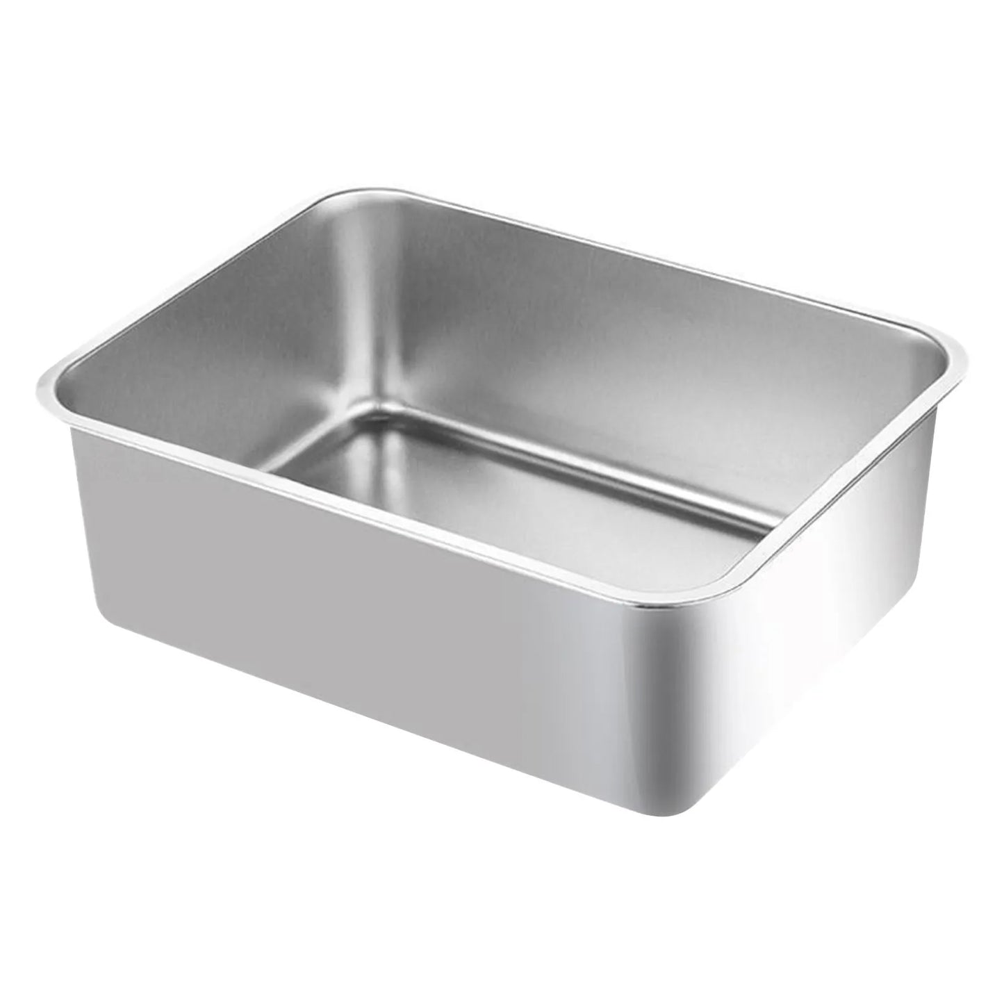 304 Stainless Steel Cat Litter Box Indoor High Sided