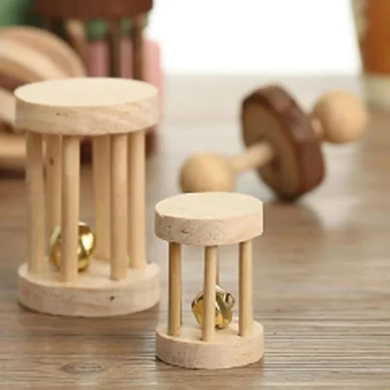 Natural Wood Chew Toys For Small Pets Rabbits Hamsters Rats