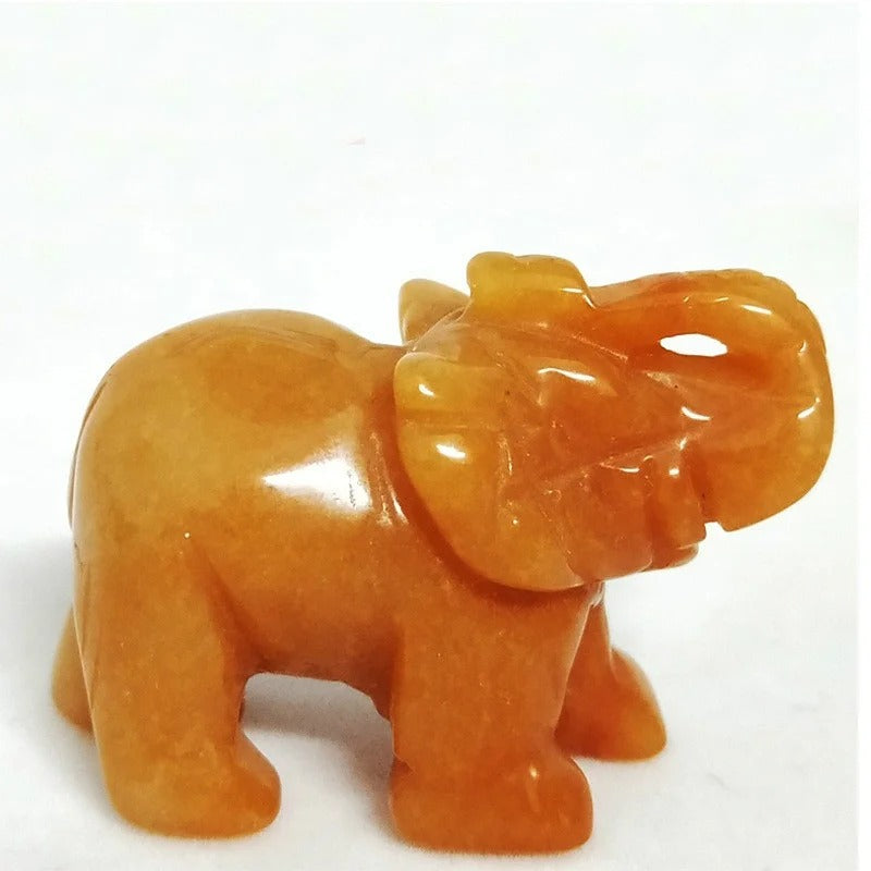 Choice Jade Lucky Elephant Feng Shui Statue Ornament