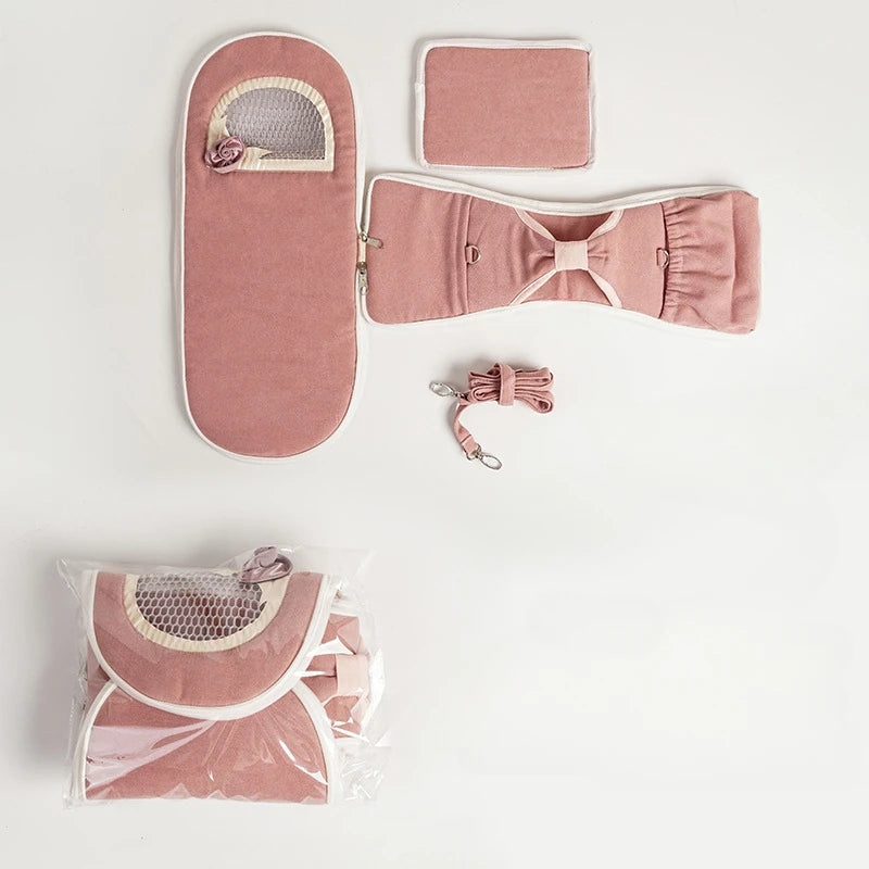 Pet Travel Pet Backpack with Warm and Breathable Anti Loss Backpack Parrot Guinea Pig Nest Pet Supplies Guinea Pig  Bunny Cage