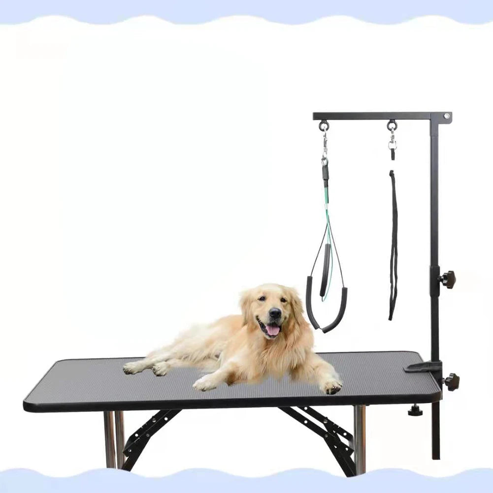 ANENGCN Dog Shower Stand With Restraint Rope Foldable Grooming Desk