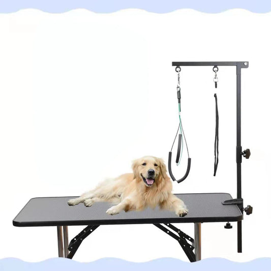 ANENGCN Dog Shower Stand With Restraint Rope Foldable Grooming Desk
