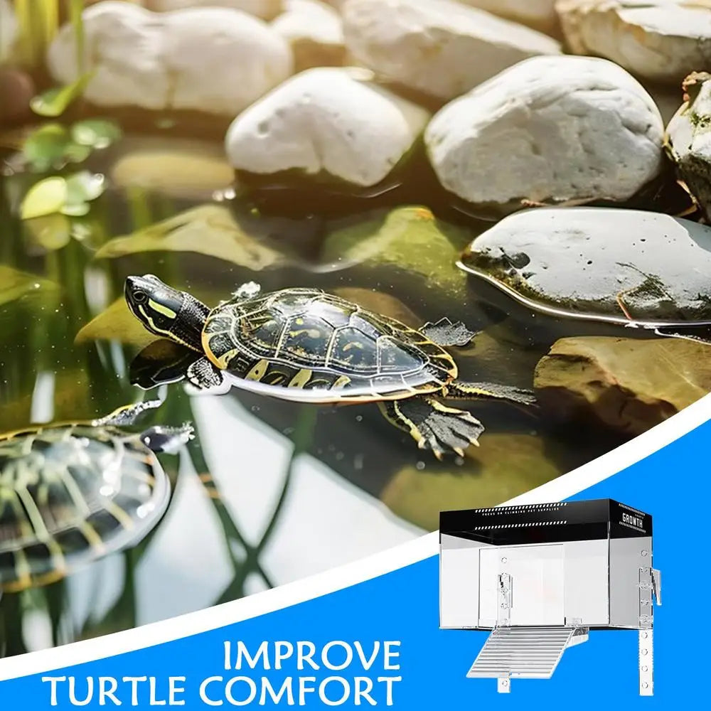 Turtle Basking Dock With Lid Hanging Habitat Cage Enclosure