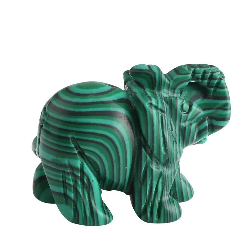 Choice Jade Lucky Elephant Feng Shui Statue Ornament