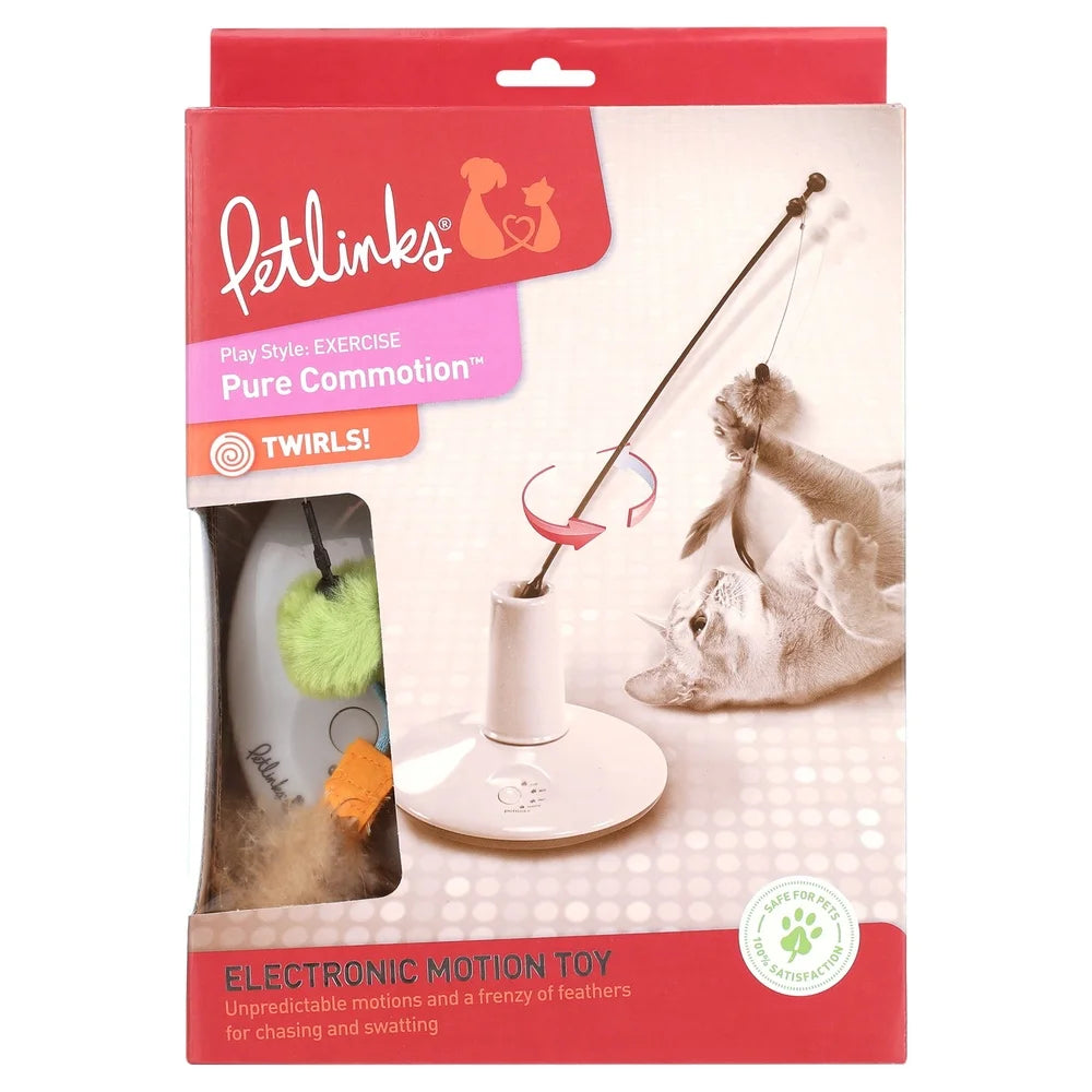 Interactive Motion Cat Toy Rechargeable Feathers Prey Mimic