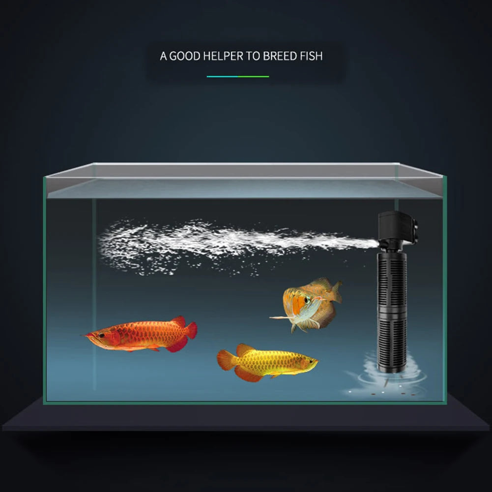 3 in 1 Silent Aquarium Aeration Filter Submersible Pump