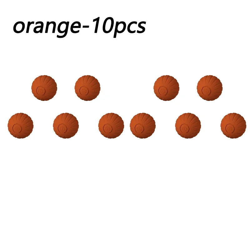 1 5 10PCS Blue Orange Pet Toy Ball Plastic Rechargeable Cat and Dog Toy for Home and Outdoors