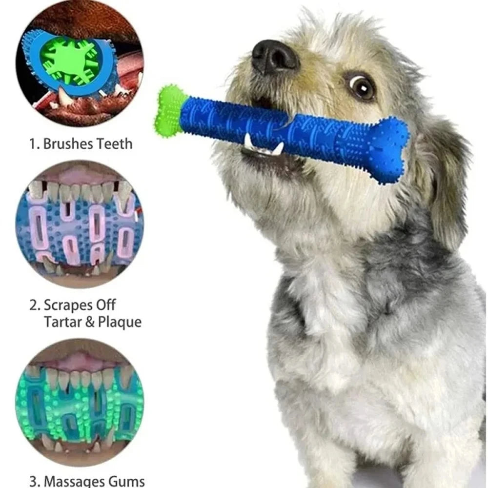 Dog Tooth Grinding Stick Food Grade Rubber Chew Toy Teeth