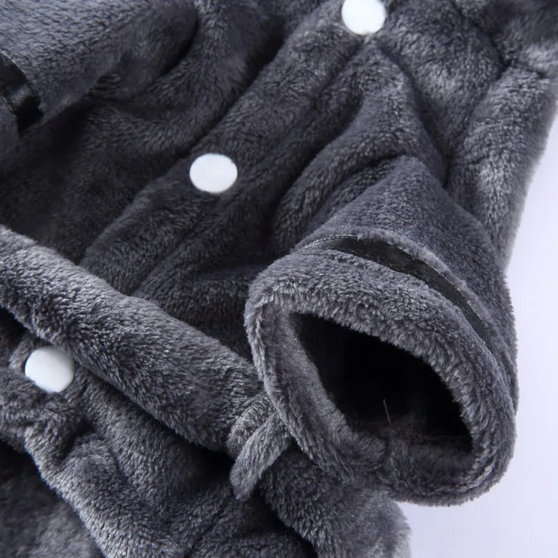 Hooded Dog Bathrobe Pajamas Soft Drying Towel For Pets