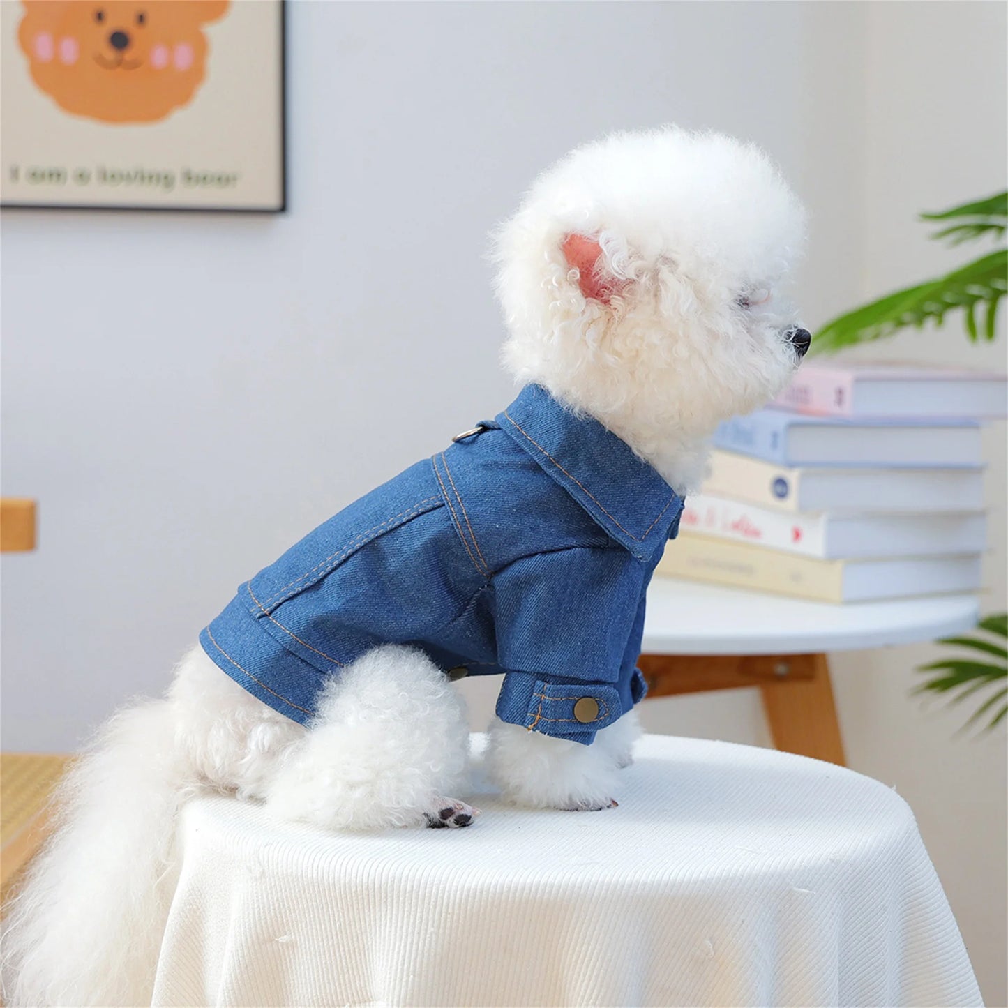 Pet Denim Vest Vintage Style Jean Jacket For Dogs Everyday