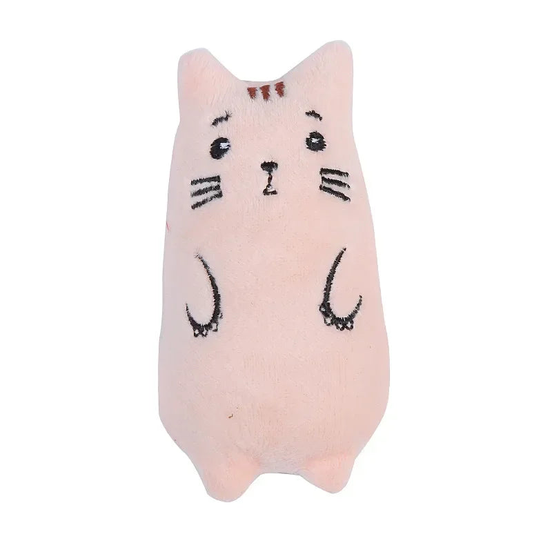 1 Piece Catnip Plush Cat Toy Oval Plush Puppet Toy Cat Throwing Toy Pet Cat Accessories