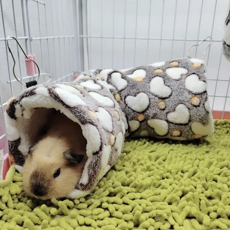 Ultra Soft Plush Pet Tunnel Nest Hamster Sugar Glider